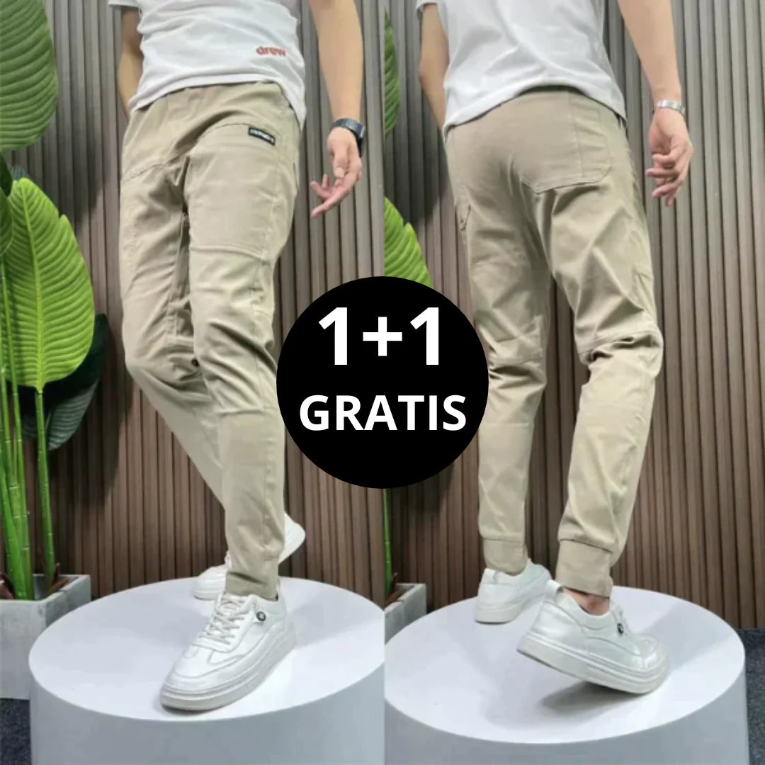 Miro - Pantaloni Cargo Elasticizzati 1+1 GRATIS