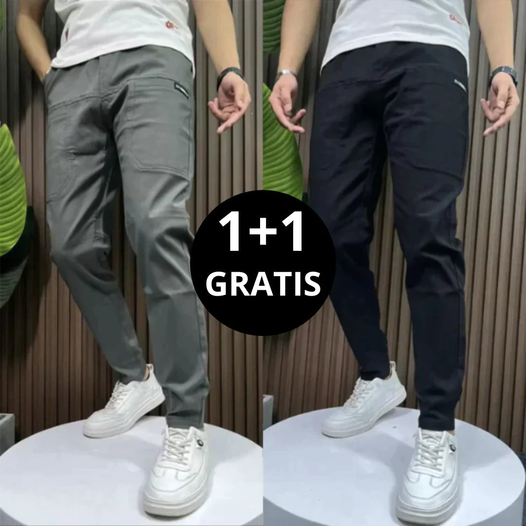 Miro - Pantaloni Cargo Elasticizzati 1+1 GRATIS