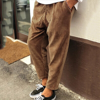 Lorenz™ - Pantaloni Casual in Velluto a Costine