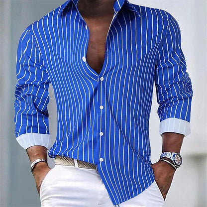 Nathan - Camicia Casual a Maniche Lunghe