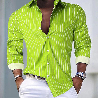 Nathan - Camicia Casual a Maniche Lunghe